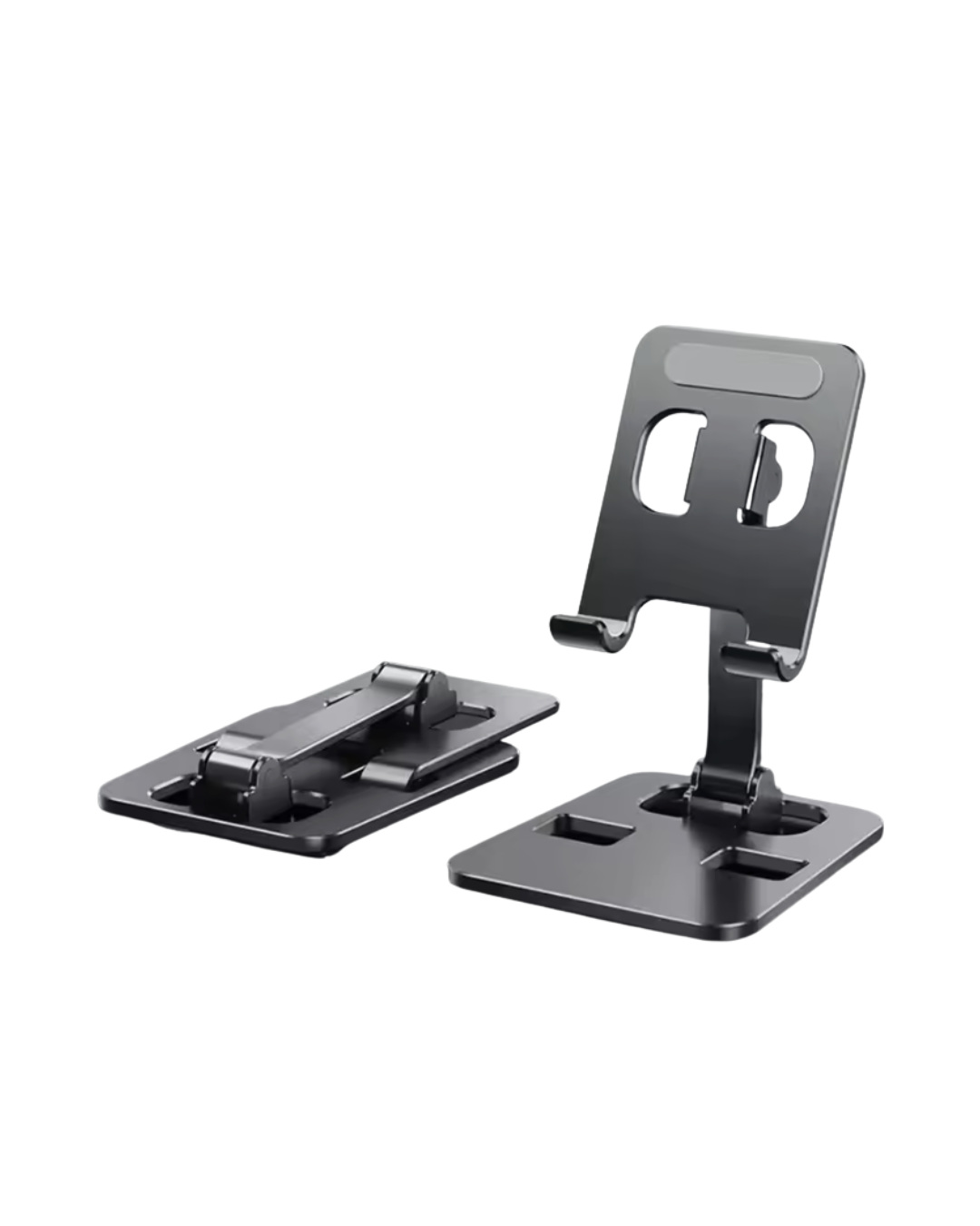 Portable Aluminum Alloy Phone & Tablet Holder (Black)