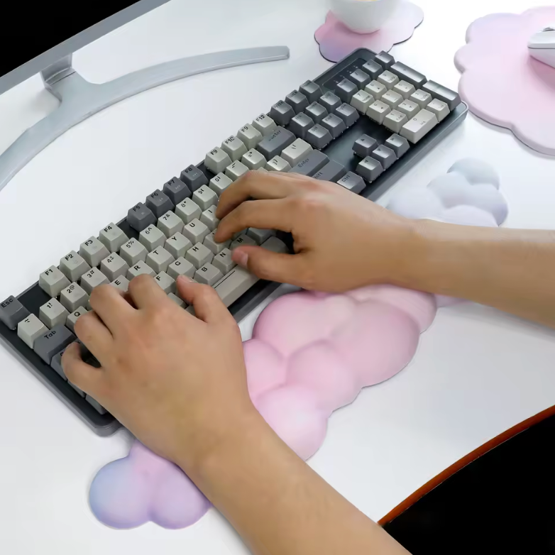 Long Cloud-Shaped Keyboard Wrist Rest Pad (Long 5)