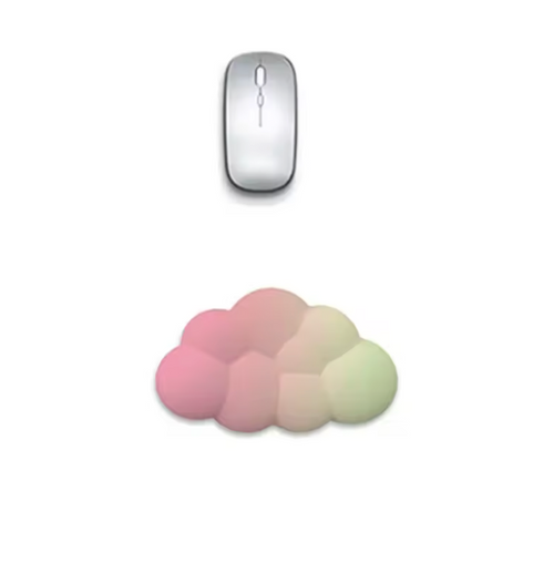 Cloud-Shaped Mouse Pad with Wrist Rest (Short 1)