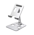 Portable Aluminum Alloy Phone & Tablet Holder (Silver)